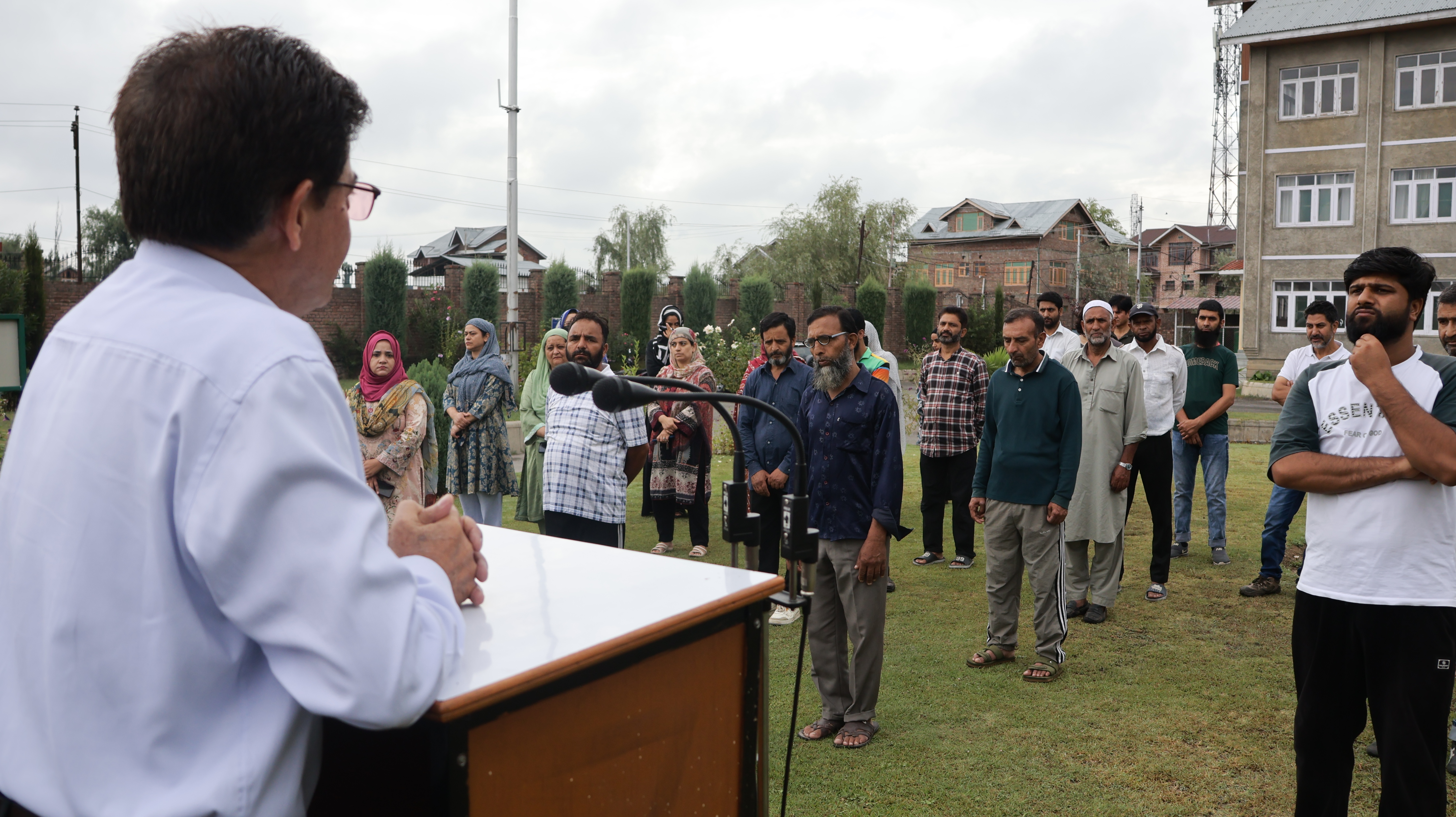 Respected Director addressing the staff on the occasion of Independence Day, 15 August 2025.